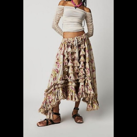 Vintage Carrie Allen boho skirt (L) - Picture 7 of 9